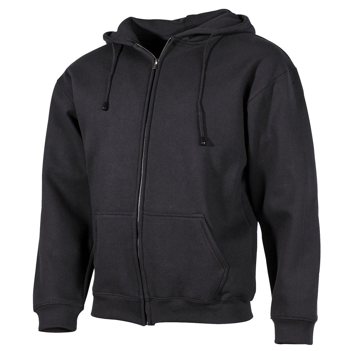 Kapuzen Sweatshirt-Jacke Schwarz
