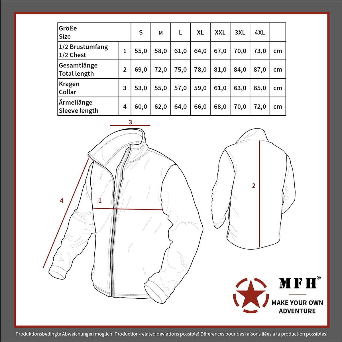 Fleece-Jacke Combat M 95 CZ Tarn