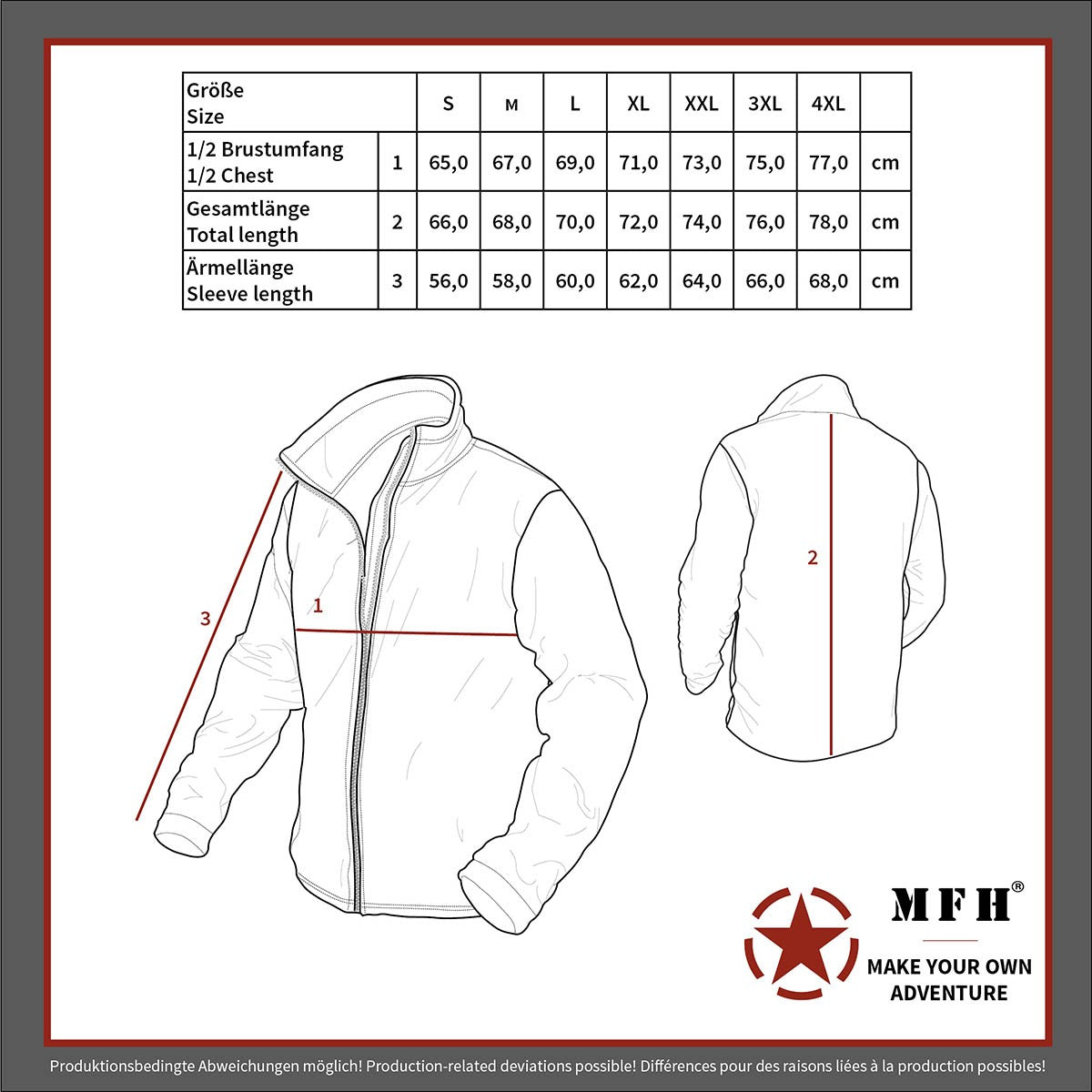 Jacke-Blouson "Security" Schwarz