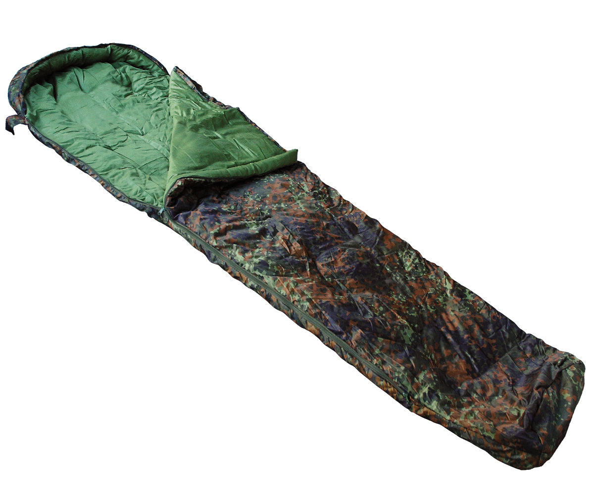 Mumien Schlafsack Flecktarn