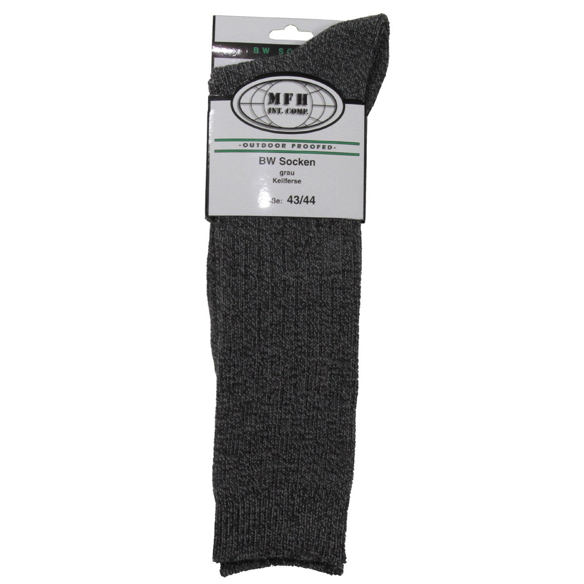 Bundeswehrsocken Stiefelsocken Keilferse Grau