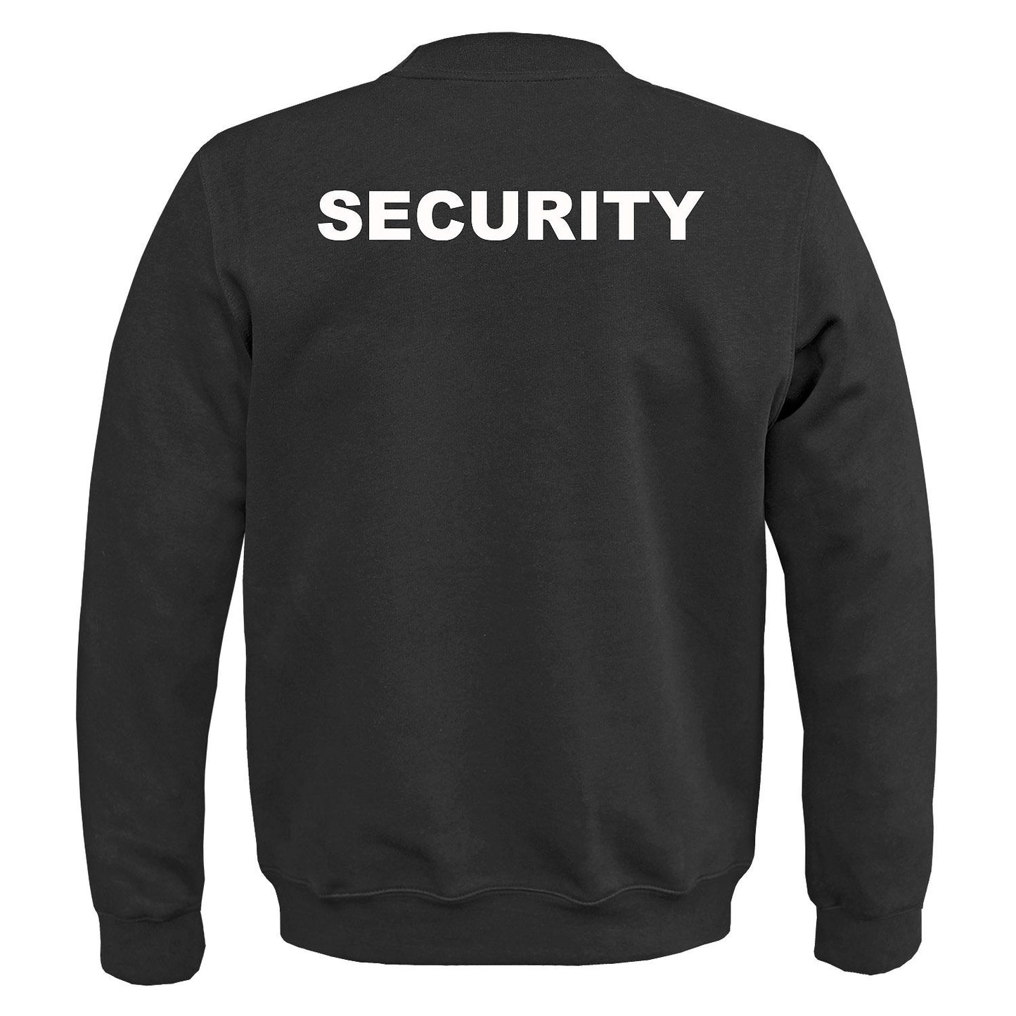 Security Sweatshirt Schwarz mit Druck