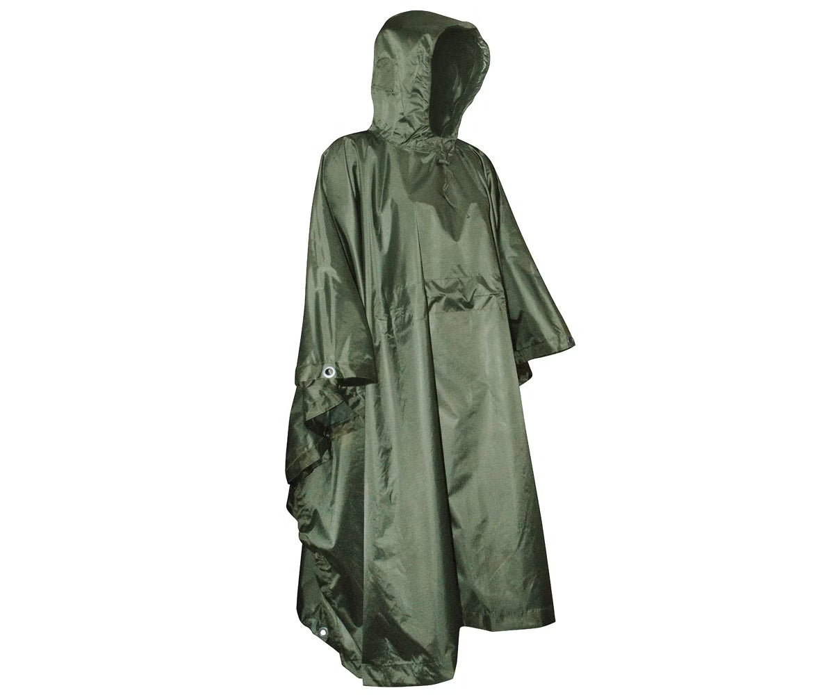 Poncho RipStop Oliv