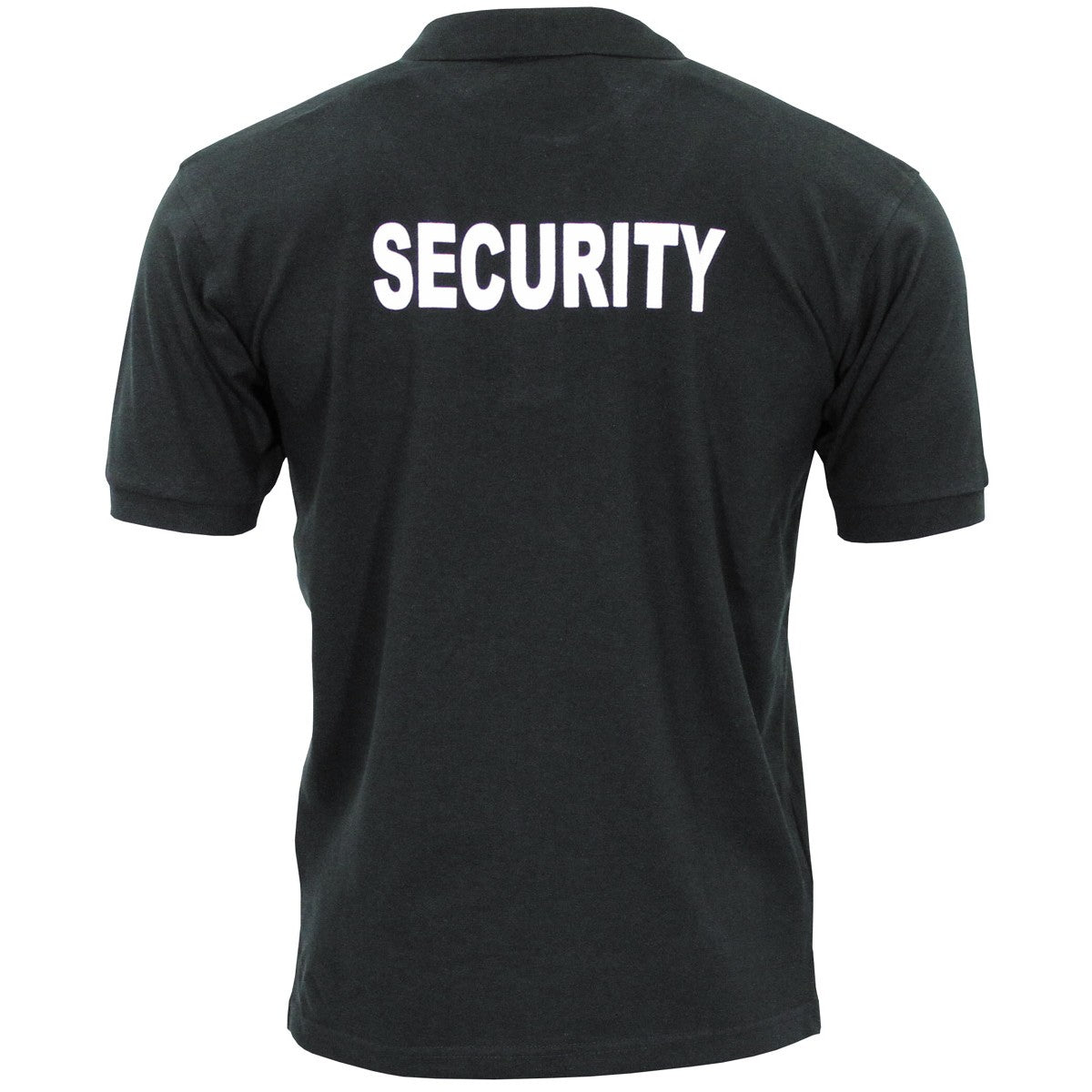 "Security" Poloshirt Schwarz (Bedruckt)