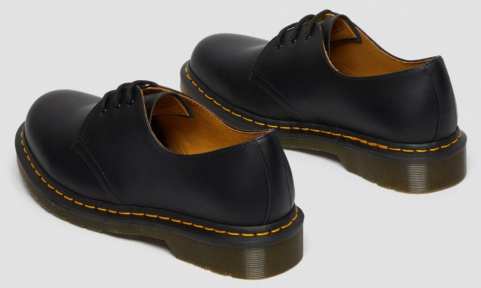 Dr. Martens Glattleder Schuhe "1461-Schwarz"