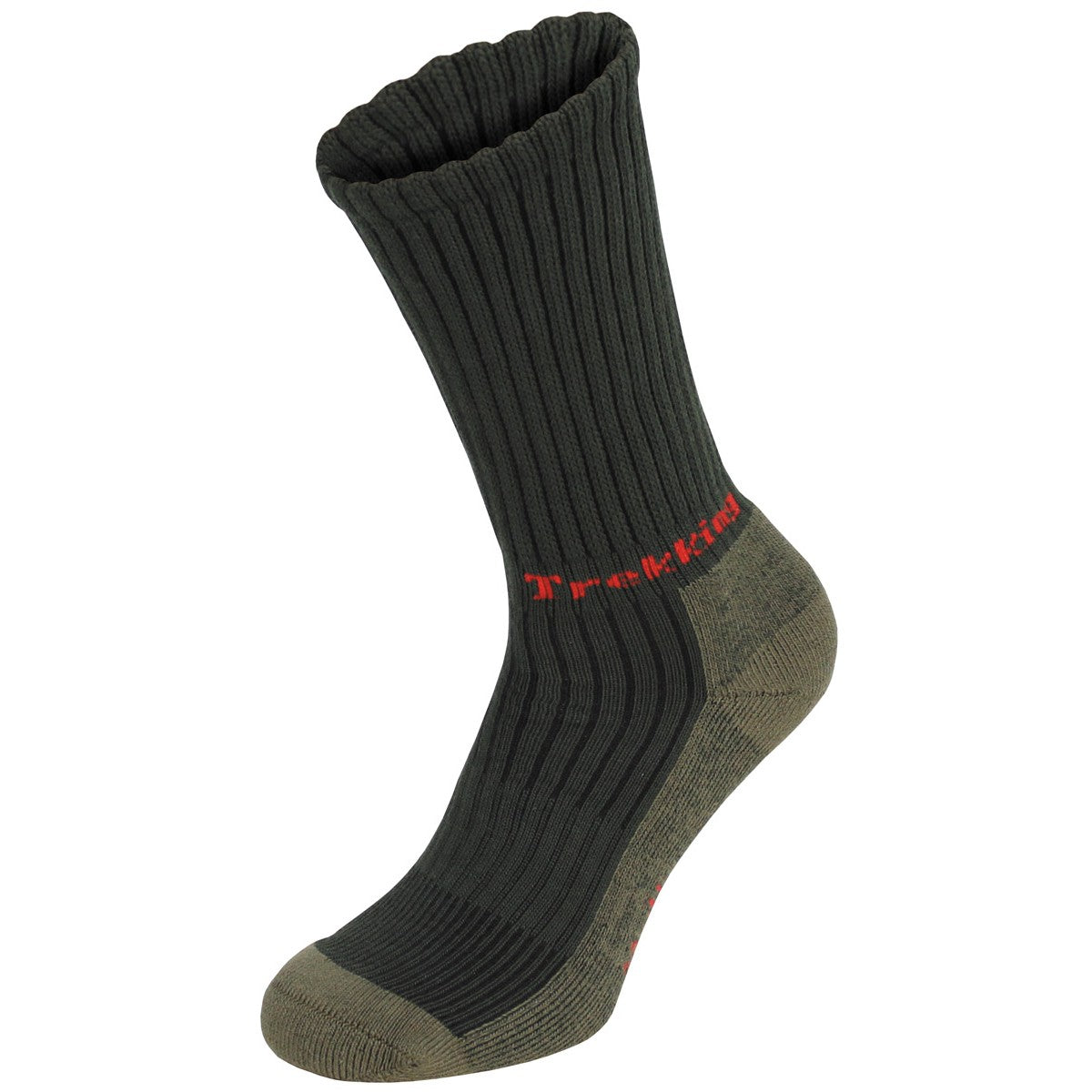 Trekkingsocken Lusen Frotteesohle Oliv
