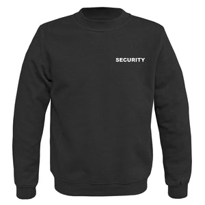 Security Sweatshirt Schwarz mit Druck