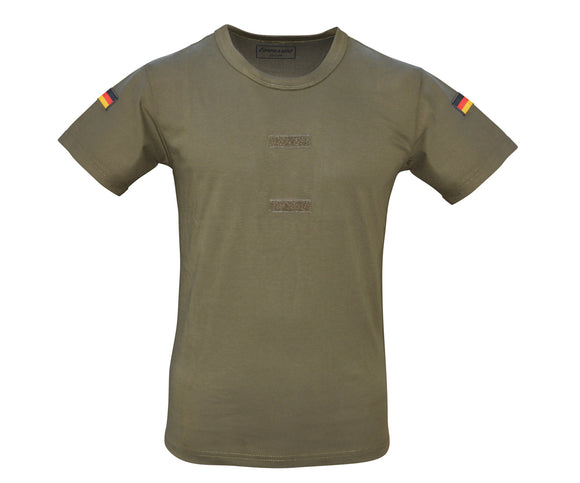 Bundeswehr Tropen T-Shirt mit Abzeichen Oliv