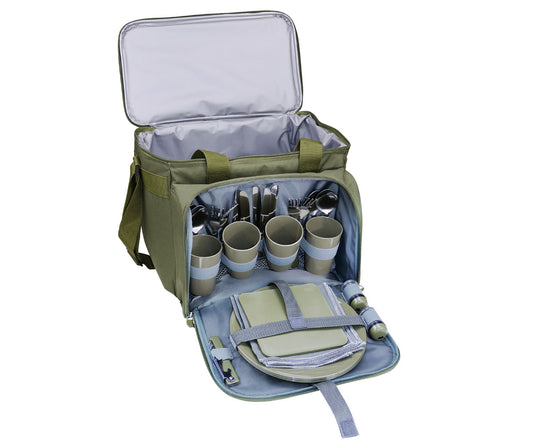 Picknick Kühltasche mit Zubehör für 4 Personen