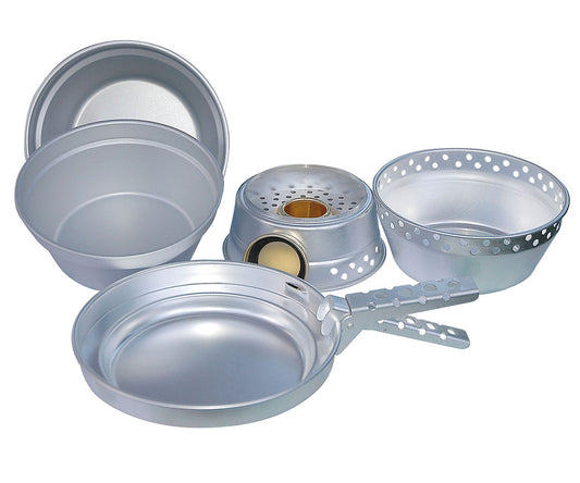 Outdoor Koch-Set 8-Tlg mit Spirituskocher