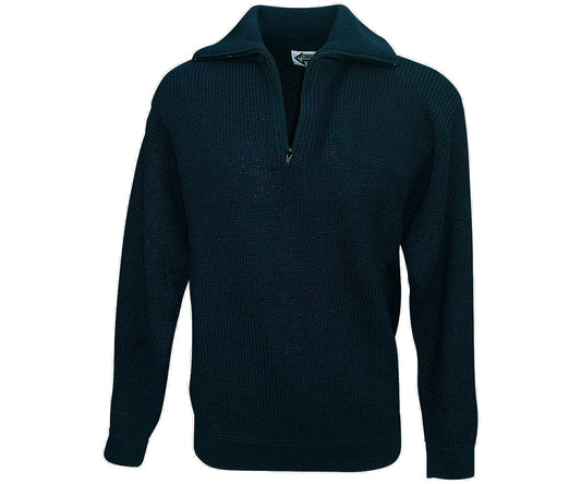 Marine Troyer Baumwolle Pullover Navy