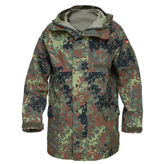 Bundeswehr Jacke Nässeschutz 3-Lagen Laminat Flecktarn