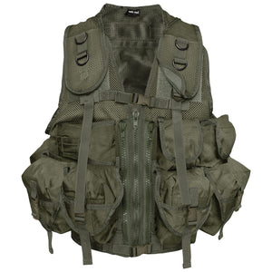 Einsatzweste Tactical ( 9 Taschen ) Oliv "MIL-TEC"