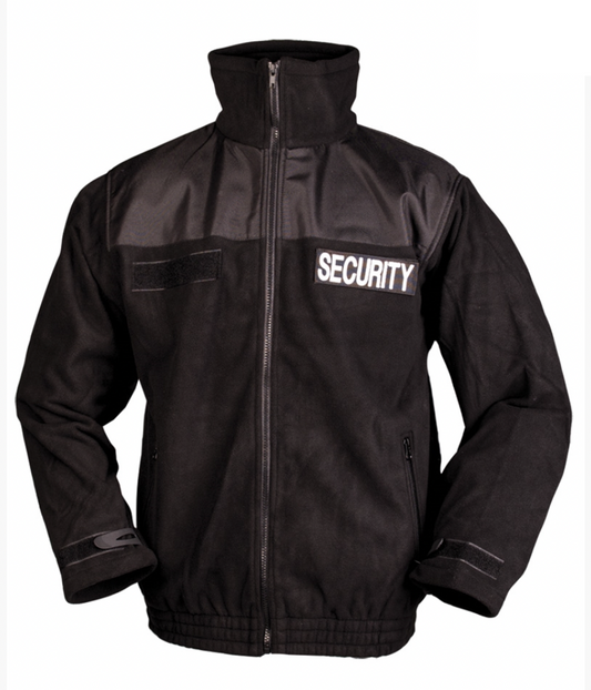 "Security" Fleecejacke Schwarz